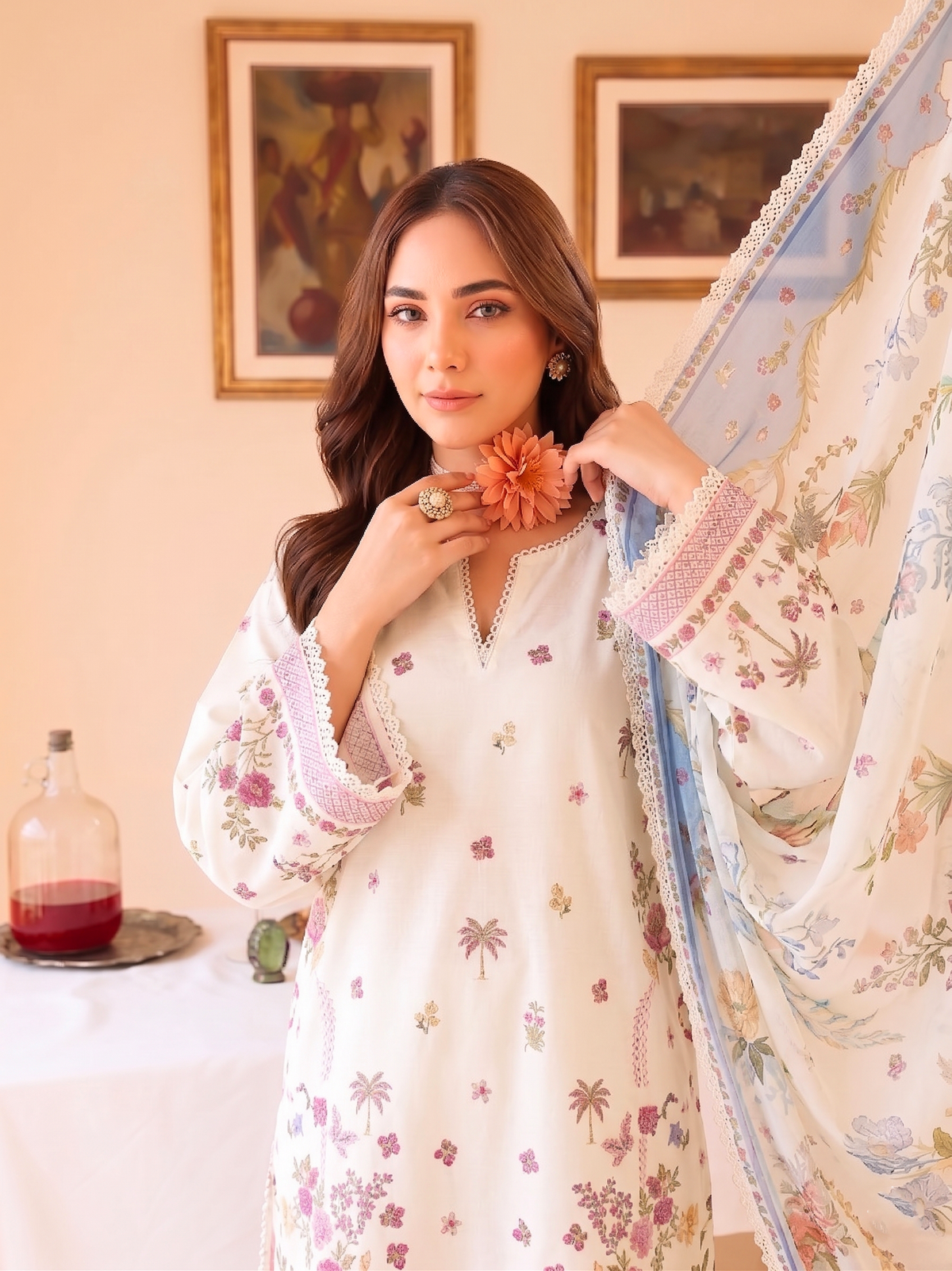 IVORY GRACE | 3PC UNSTITCHED